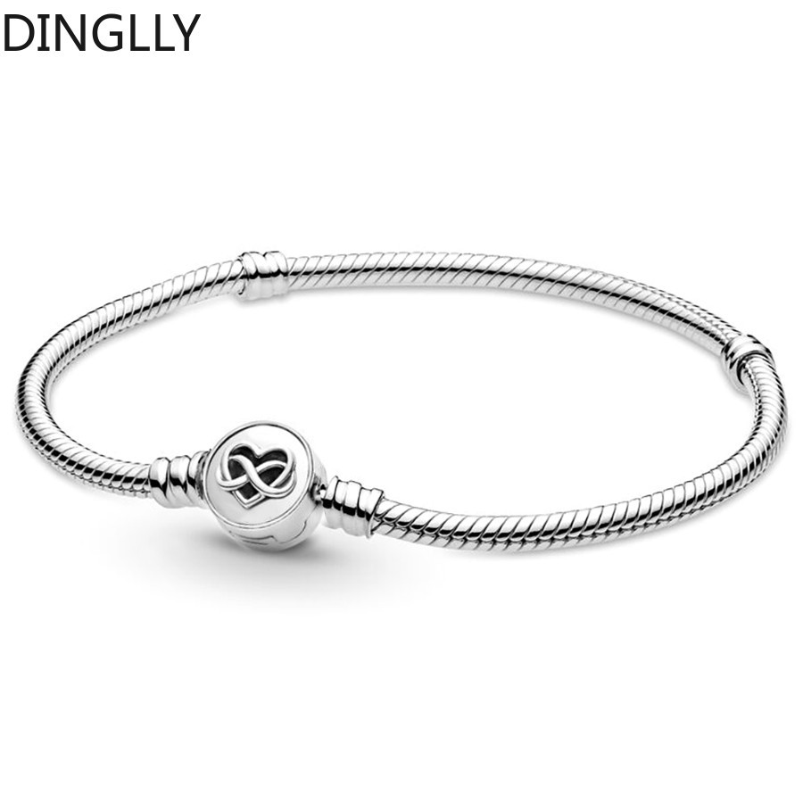Dinglly Kẻ Sọc Zircon Hình Trái Tim Khóa Vòng Tay Cơ Bản Hình Trái Tim Khóa Vòng Tay Cơ Bản Cho Tự Làm Charm Hạt Trang Sức Vòng Tay Ban Đầu