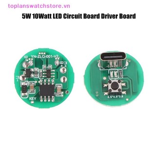 Toplanswatchstore 5W 10 Watt Bảng mạch LED Bảng điều khiển Type-C Mô-đun sạc DIY Phụ kiện điện tử cho đèn pin Quạt nhỏ VN