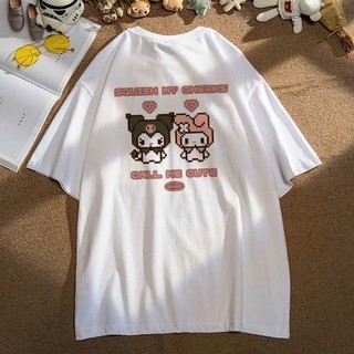 Áo Thun phông nam nữ chất cotton su cổ tròn form rộng cute