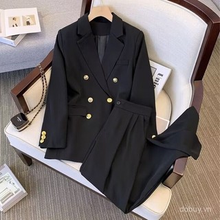 Áo khoác mùa xuân nữ 2025, áo blazer nữ mới, phong cách Hàn Quốc, thẳng, thoải mái, rộng rãi, thời trang, thanh lịch, ôm sát, bộ đồ nhỏ cho phụ nữ