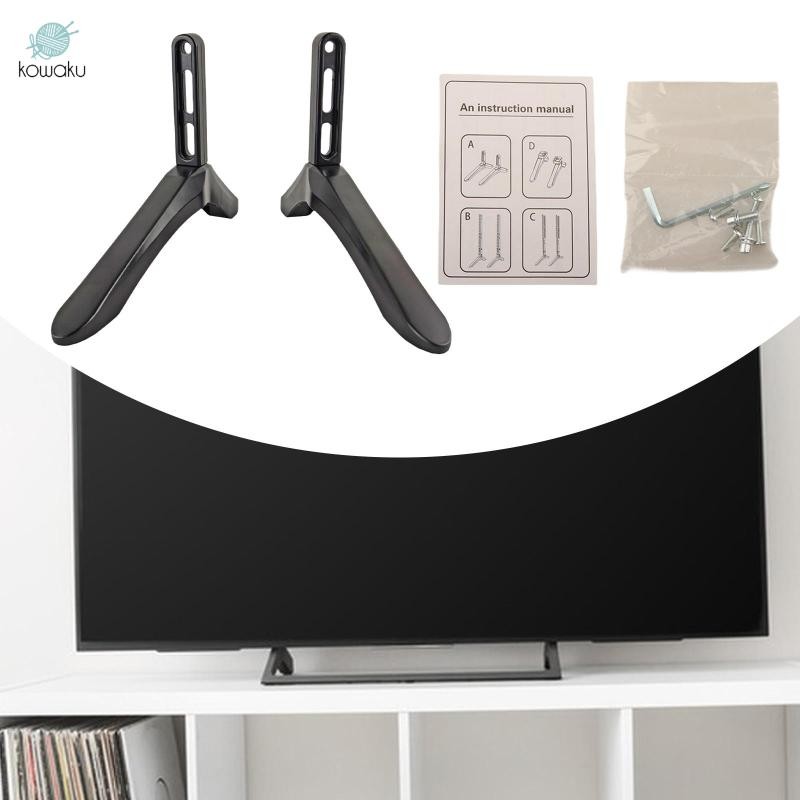 2 Miếng Đế Tivi Thay Thế Đế Chống Trượt ABS TV Chân Đế