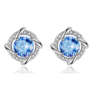 S925 Sterling Silver Windmill Stud Earrings Female Earrings Light Luxury Earrings S96