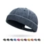 Mũ Hip Hop MERIGGIARE, Mũ Beanies Cotton Vành, Mũ dạo phố màu trơn có thể điều chỉnh Hip Hop Nam