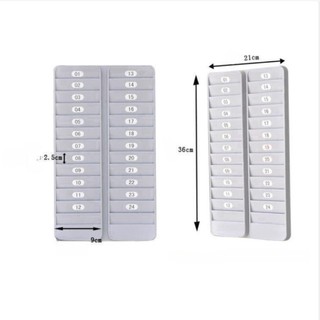 Thẻ nhân viên HIGHVIEWLS, Loại thẻ nhựa 24 túi, Khe cắm hàng tồn kho Giá đỡ thẻ nhiều lớp treo tường Văn phòng