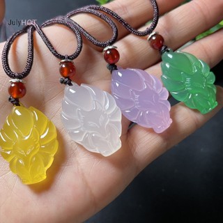 Julyhot Thời Trang Tay Khắc Cáo Chín Cánh Mặt Dây Chuyền Vòng Cổ Bùa Hộ Mệnh Trung Quốc Dây Dài Cáo Vòng Cổ Nữ Người May Mắn Món Quà Trang Sức Massivedeals