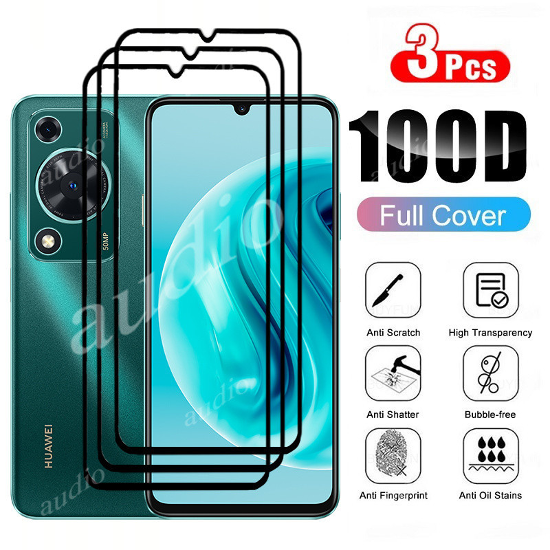 3 Kính Cường Lực Cho Huawei nova Y72 4G 2024 Bảo Vệ Màn Hình Điện Thoại Vỏ Kính Bảo Vệ Phim Cho Huawei nova Y 72 72Y NovaY72 HuaweiNovaY72 4G 9H HD Chống Trầy Xước