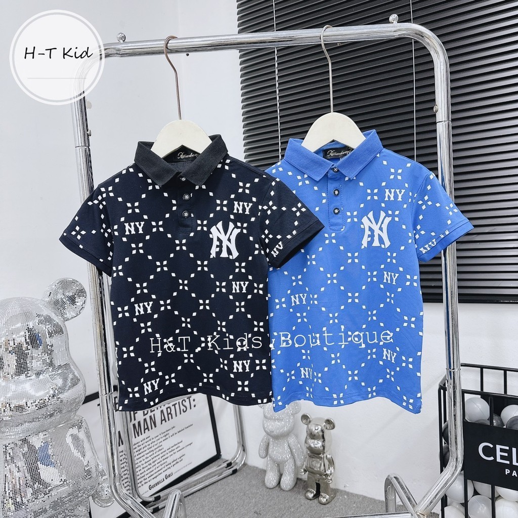 áo polo bé trai size nhỡ hàn quốc cao cấp 15-30kg. áo phông có cổ bé trai đi học đi chơ
