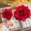 THEGIRL8B Kẹp Tóc Hoa, Kẹp Bên Vải Hoa Hồng Kẹp Tóc, Phụ Kiện Tóc Màu Hồng Thời Trang Thanh Lịch Bên Biển Kỳ Nghỉ Mũ Đội Đầu Hoa Hồng Bên Biển