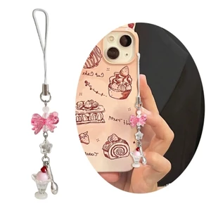 BTF Eye Catch Ice Cream Điện thoại di động Dangle Phụ kiện chuỗi điện thoại thoải mái