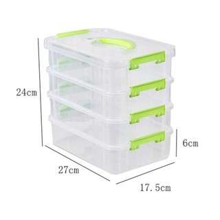 ITRUMPET 1 Cái Dụng Cụ Sắp Xếp Lưu Trữ Bàn, Hộp Sắp Xếp Trang Điểm Bàn Ngăn Kéo 4 Lớp, Thùng Đựng Trang Sức Bằng Nhựa Trong Suốt Có Thể Xếp Chồng Bền Đẹp