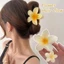 Kẹp tóc Plumeria đơn giản - Phụ kiện tóc Dress Up - Kẹp tóc nữ ngọt ngào - Vuốt tóc hoa Gradient - Mũ nón cho bé gái - Kẹp tóc cá mập thời trang