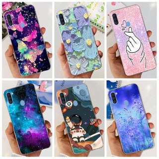 Dành Cho Samsung Galaxy A11 Vỏ A 11 SM-A115F Ốp Điện Thoại Phi Hành Gia Đáng Yêu Không Gian Mỏng Mềm Trong Suốt Cho Samsung A11 M11 Vỏ