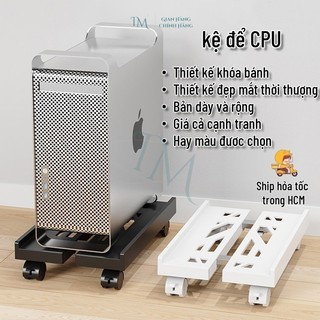 [Mới] Kệ Để Cây Máy Tính Bunnies Để CPU khung bằng nhựa cây co kéo bằng inox có bánh di chuyển tiện lợi gọn gàng
