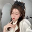 Dây Buộc Tóc Nơ JVSUB, Dây Buộc Tóc Nơ Màu Trơn Nơ Ruy Băng Đô Nữ
