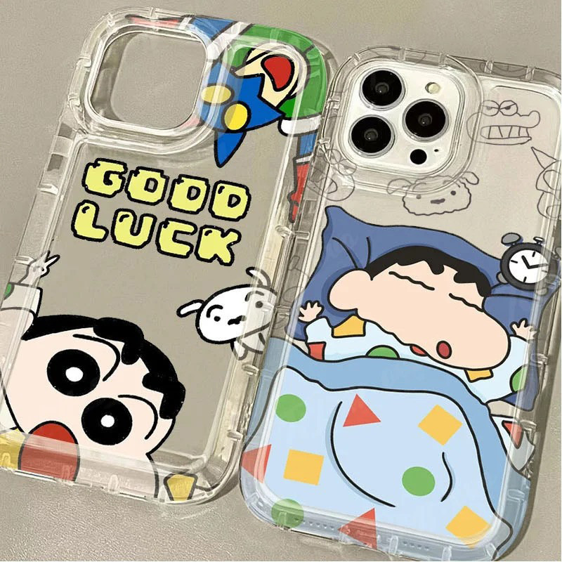 Ốp điện thoại Cho Samsung Galaxy S23 S24 Ultra S22 Plus S20 FE S21 S20 Note 20 Ultra C-Crayon S-ShinChan Ốp điện thoại In Trong Suốt