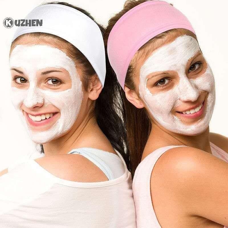 Kuzhen Có Thể Điều Chỉnh SPA Băng Đô Quấn Tóc Rộng Yoga Tắm Trang Điểm Rửa Mặt Dây Tóc Thể Thao Với Nhiều Màu Sắc HOT