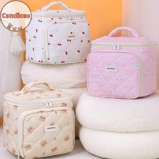 Csndices Xuất Hiện Cao Mới Dung Tích Lớn Đôi Dây Kéo Hoạt Hình Di Động Họa Tiết Anh Đào Túi Trang Điểm Du Lịch Nhà VN