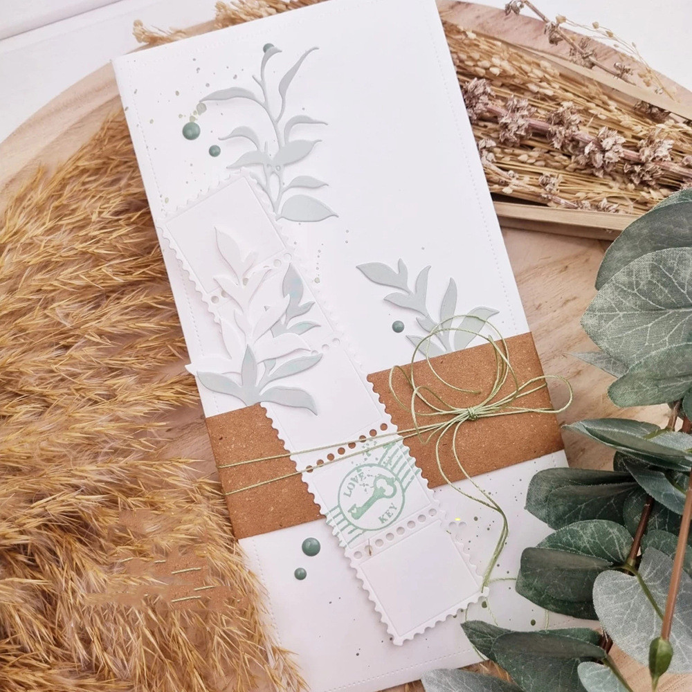 Tem Mẫu Kim Loại Thép Carbon Cắt Khuôn Sổ Lưu Niệm Tự Làm Dập Nổi Mẫu Cắt Chết Sổ Lưu Niệm Trang Trí 5175