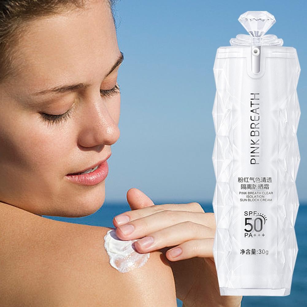 Kem chống nắng body cách ly trong suốt Spf50 Kem chống nắng body thời gian cao 30g Kem che khuyết điểm che khuyết điểm toàn thân C4g1