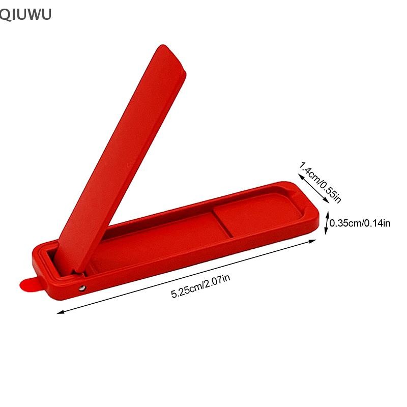 Qiuwu Siêu Mỏng Mini Giá Đỡ Kim Loại Gấp Điện Thoại Di Động Miếng Dán Mặt Sau Điện Thoại Di Động Vô Hình Hỗ Trợ Máy Tính Để Bàn Đế Điện Thoại.