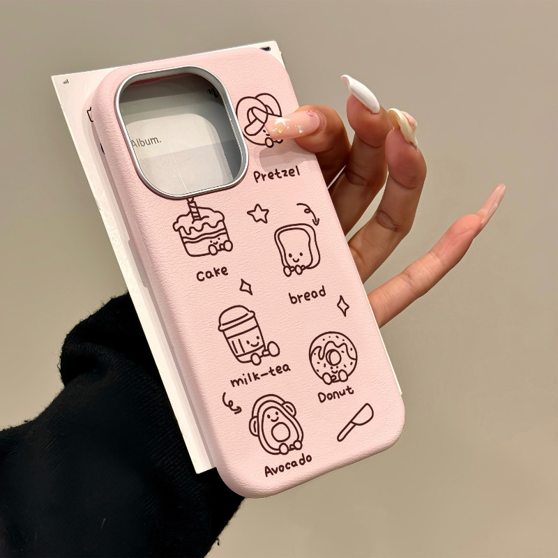 Vỏ Foodie Dễ Thương Cho OPPO Reno 6 6Z 5 5K 5F 5Z 4 Lite 4F 5G 4G Vỏ Da Sang Trọng jellycat Vỏ Điện Thoại Mềm