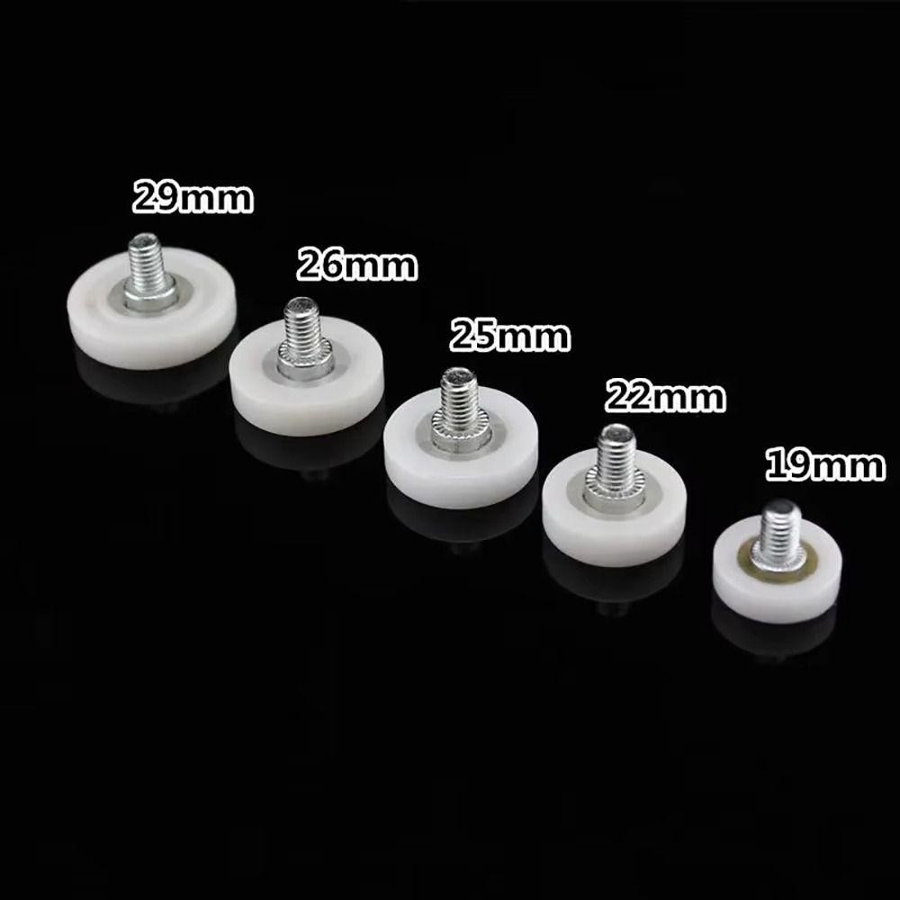 SLICELLIFE 1 Chiếc Tủ Di Chuyển Bánh Xe, Có Vít M6 Chủ Đề Bên Ngoài Ngăn Kéo Mang Ròng Rọc, Kim Loại Nylon Bền Cửa Trượt Phẳng Con Lăn Nội Thất