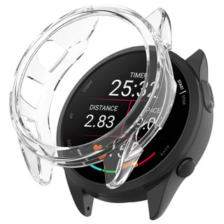 Dành Cho Garmin Forerunner 165 265 2 Dây Nhựa Trong Suốt + Vỏ TPU Mềm Dây Đeo Có Thể Điều Chỉnh