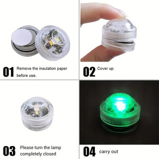 Dải đèn LED chìm Mini có điều khiển từ xa, đèn bể cá chìm RGB đầy màu sắc, bể cá, bể bơi, bồn tắm, tiệc tùng, đám cưới, trang trí