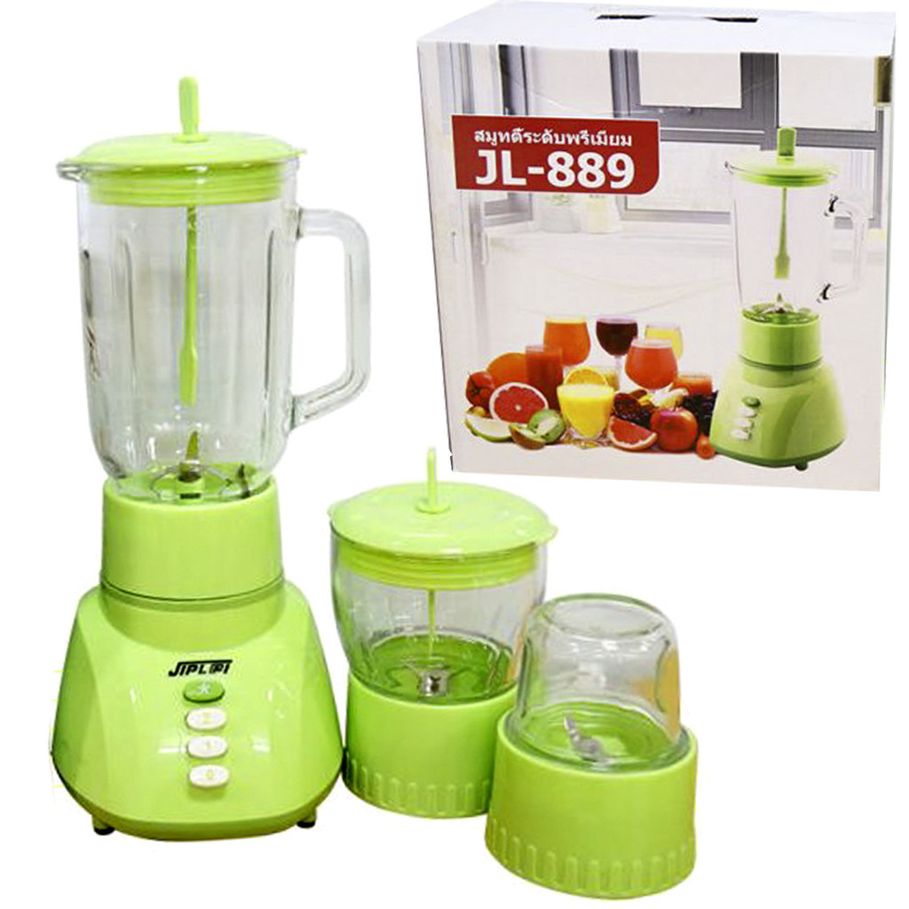 Máy Xay Sinh Tố 3 Cối Thủy Tinh JLPL@L JL-889 Đa Năng Công Suất 350W ...