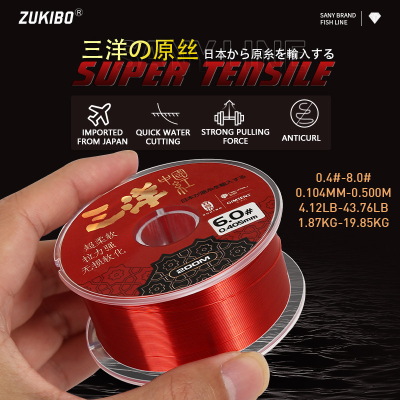 200m Fishing Line, Nylon Fishing Line 0.4mm 6.0 Spool Transparent Monofilament  Line Invisible Fishing Line For Hanging Fishing