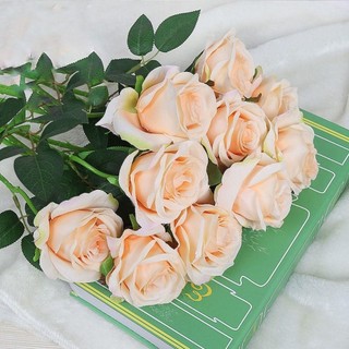 Hoa hồng lụa cổ điển YMIFI, Đồ dùng lễ hội 5 màu Hoa hồng mô phỏng, Trang trí tiệc DIY chất lượng cao Hoa nhân tạo Trang trí nội thất