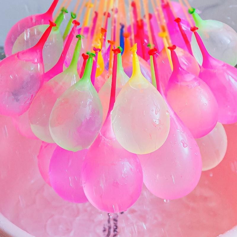 [Siêu Hot] Bóng Nước 111 Quả Dạng Chùm (3 Chùm) – Lắp Sẵn Đầu Nối Vòi – Có Van Tự Buộc – Bóng Bay Đá Bơm Nước