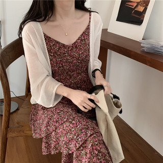Ren voan cardigan mỏng cho nữ, chống nắng mùa hè 2023, phù hợp đi biển