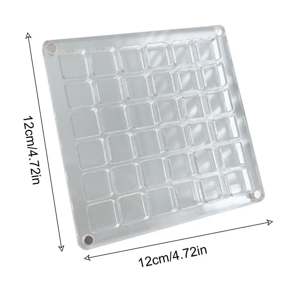 Hộp trưng bày vỏ sò từ tính AWNGD, Hộp lưu trữ vỏ sò bằng nhựa trong suốt, Mini 36 / 64 / 100 lưới công suất lớn Ngăn sắp xếp thủ công nhỏ