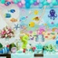 Trang trí lưới cá theo chủ đề biển FUHUIOT, Lưới cá treo tường bằng dây Cotton đầy màu sắc, Đồ dùng dự tiệc bãi biển Hawaii Trang trí 1x2M Treo ảnh tường Tiệc bãi biển