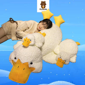 Rytanda✨Ngỗng Sang Trọng 120cm Vịt Ngỗng Trắng Lớn Sang Trọng Đồ Chơi Mềm Ngộ nghĩnh Ngỗng Đồ Chơi Sang Trọng Búp Bê Gối Ngủ Cho Bé Quà Tặng Sinh Nhật Trẻ Em Quà Tặng Bạn Gái