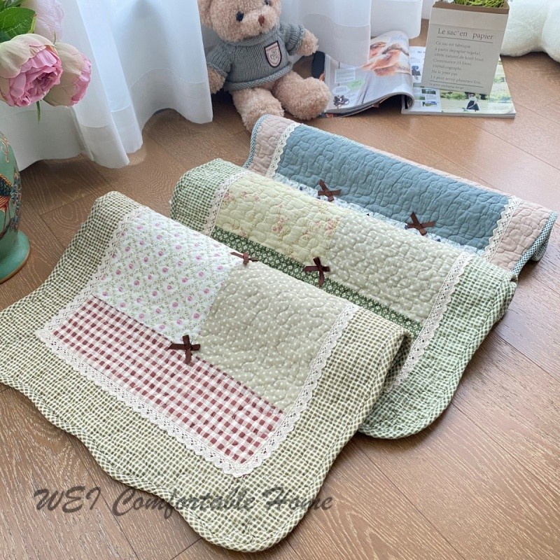 Thảm trải sàn cotton nguyên chất chống trượt, dày, thấm hút nước cho phòng tắm/nhà bếp