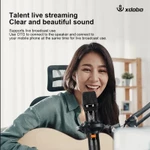 Xdobo Tuner 200W Công suất lớn Loa Bluetooth di động mạnh mẽ Cắm trại K SONG Hộp tiệc Bass nặng Không dây MIC Caixa De Som USB — ảnh 4