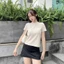 Áo thun Baby Tee trơn dáng ôm cổ tròn, tay ngắn đơn giản A5784