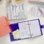 GREA Ring Binder Notepad, Dòng Ngang Macaron Màu Rời Sổ Tay, Sáng Tạo Đôi Lỗ DIY Tay Tài Khoản Sách Quà Tặng