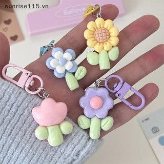Srvn Màu Kẹo Móc Khóa Hoa Dễ Thương Đáng Yêu Ngọt Ngào Móc Khóa Mặt Dây Chuyền Ba Lô Đồ Trang Trí Thời Trang Phụ Kiện Quà Tặng.