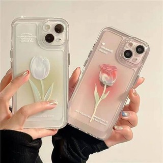 Ốp Lưng Cho Samsung Galaxy A7 2018 A06 Note 10 Lite A81 10 Plus 20 Ultra J6 Plus J2 J7 Prime G530 M23 A72 A73 5G Bao Hoa Tulip Mềm Trong Suốt Mắt Thiên Thần Silicon