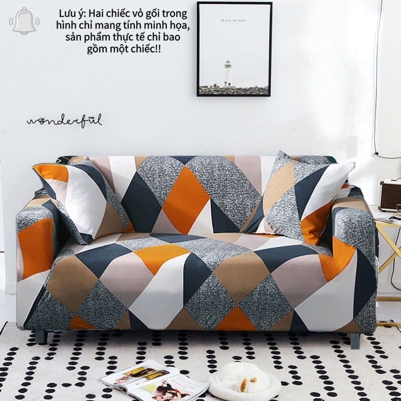 Vỏ Bọc Ghế Sofa Và Vỏ Gối Chống Trượt in Họa Tiết Thời Trang Tùy Chọn Nhiều Kích Cỡ 1/2/3/4  Vải Thun Mại Co Giãn