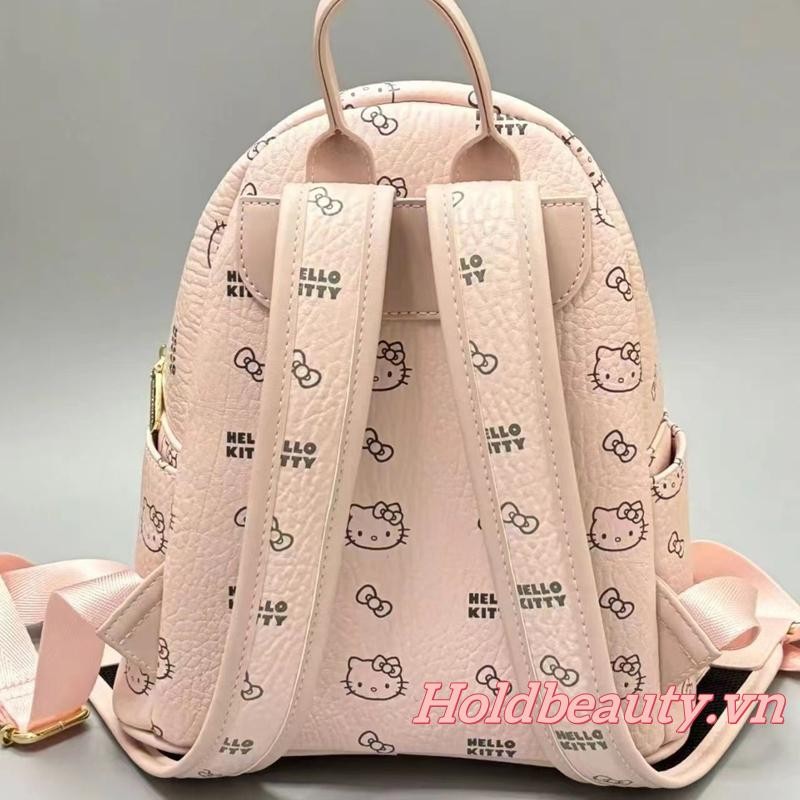 Ba lô Sanrio Hello Kitty dành cho nữ Da PU Daypack Ba lô Túi du lịch nhẹ