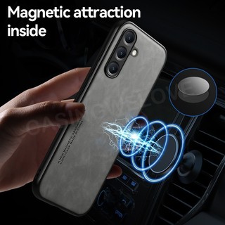 Ốp Da Trơn Sang Trọng Cho Galaxy A56 Galaxy A26 A36 A17 A16 GalaxyA56 A55 A35 4G 5G 2025 Từ Tính Chống Sốc Matte PC Cứng Chống Sốc Ốp điện thoại Chống Sốc