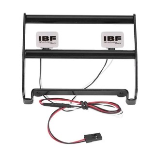 Cản trước chống va chạm bằng thép không gỉ bằng kim loại có đèn LED cho xe bánh xích RC TRX-4 Bronco 1: 10