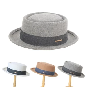 XGB Vintage Cán Viền Mũ Len Unisex Cosplay Đảng Trang Phục Fedora Mũ
