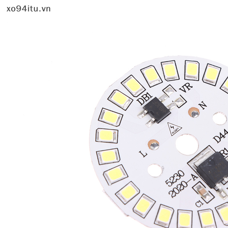 Xoitu Bóng Đèn AC 220V Downlight Chip Đèn Pha Bóng Đèn LED Miếng Dán Đèn SMD Tấm Mô Đun Tròn Tấm Nguồn Sáng VN