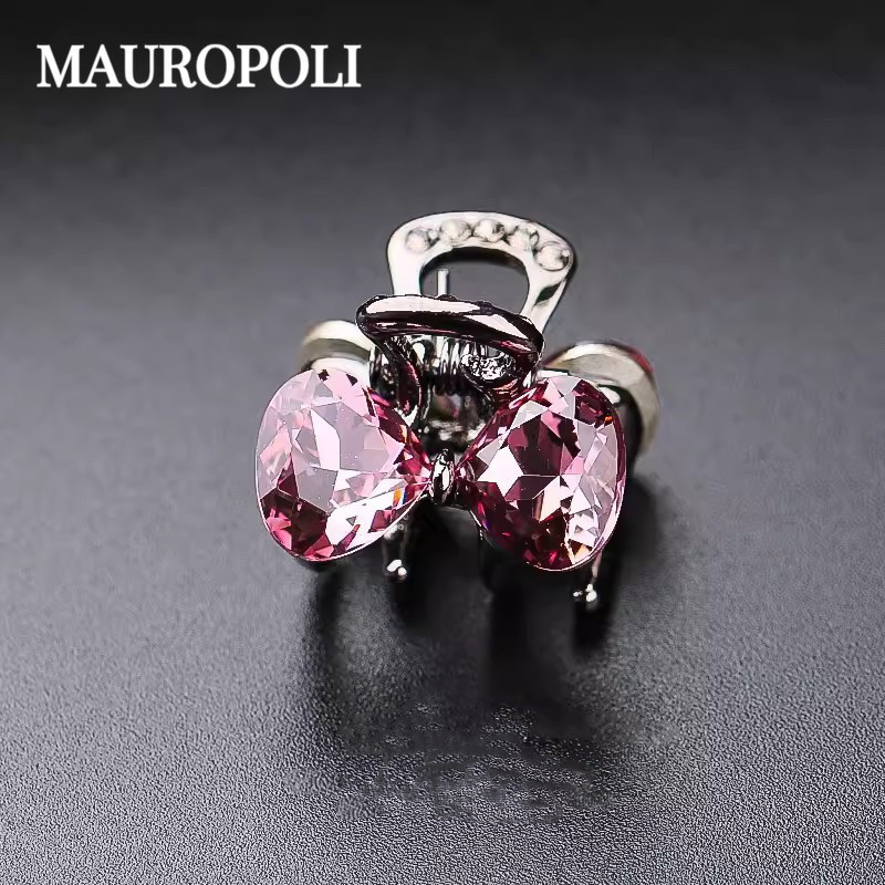 Mauropoli [Sẵn Sàng] Kẹp Nơ Mùa Hè Nữ Nổ Nhỏ Kẹp Trán Gãy Tóc Pha Lê Top Kẹp Mũ Đội Đầu Kẹp Tóc Phụ Kiện Tóc