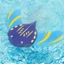 YUJUNI Water Power Devil Fish, Bể bơi đi biển Đồ chơi cá quỷ, Đồ chơi thể thao dưới nước EVA Đồ chơi chơi trẻ em